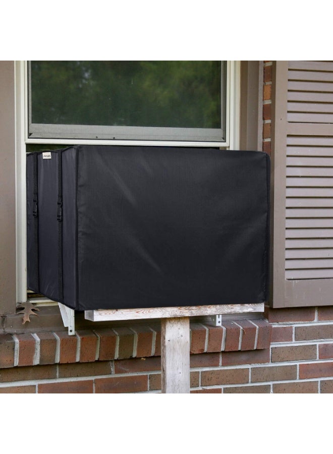 غطاء مكيف هواء خارجي شديد التحمل، مقاوم للماء والغبار، بقدرة 1.5 حصان، لحماية وحدة التكييف، عملي ومناسب لجميع الأحجام. - Image 3